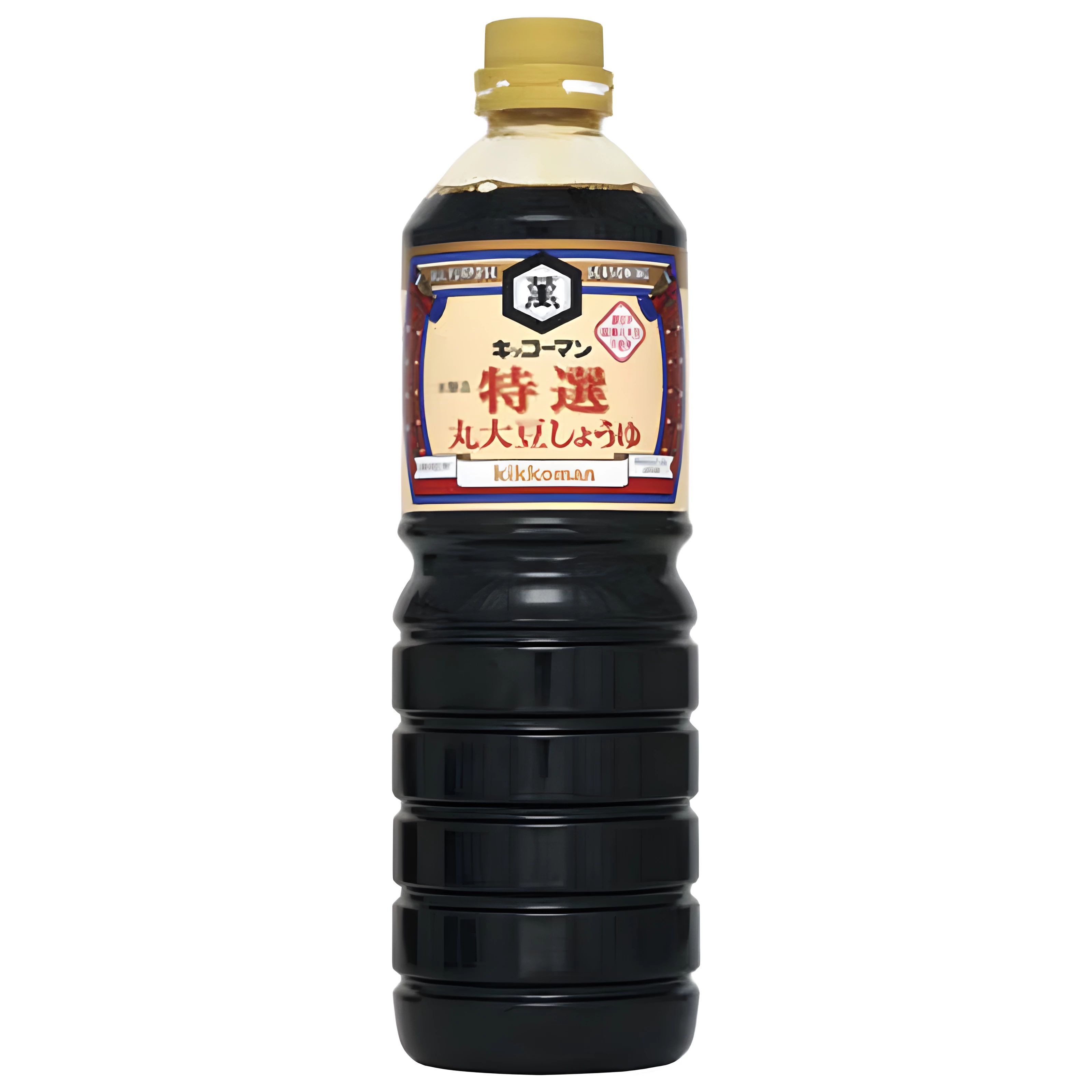 Японский соевый соус Kikkoman "Марудайзу Шою" из цельных соевых бобов премиальный, 1000 мл., Япония.